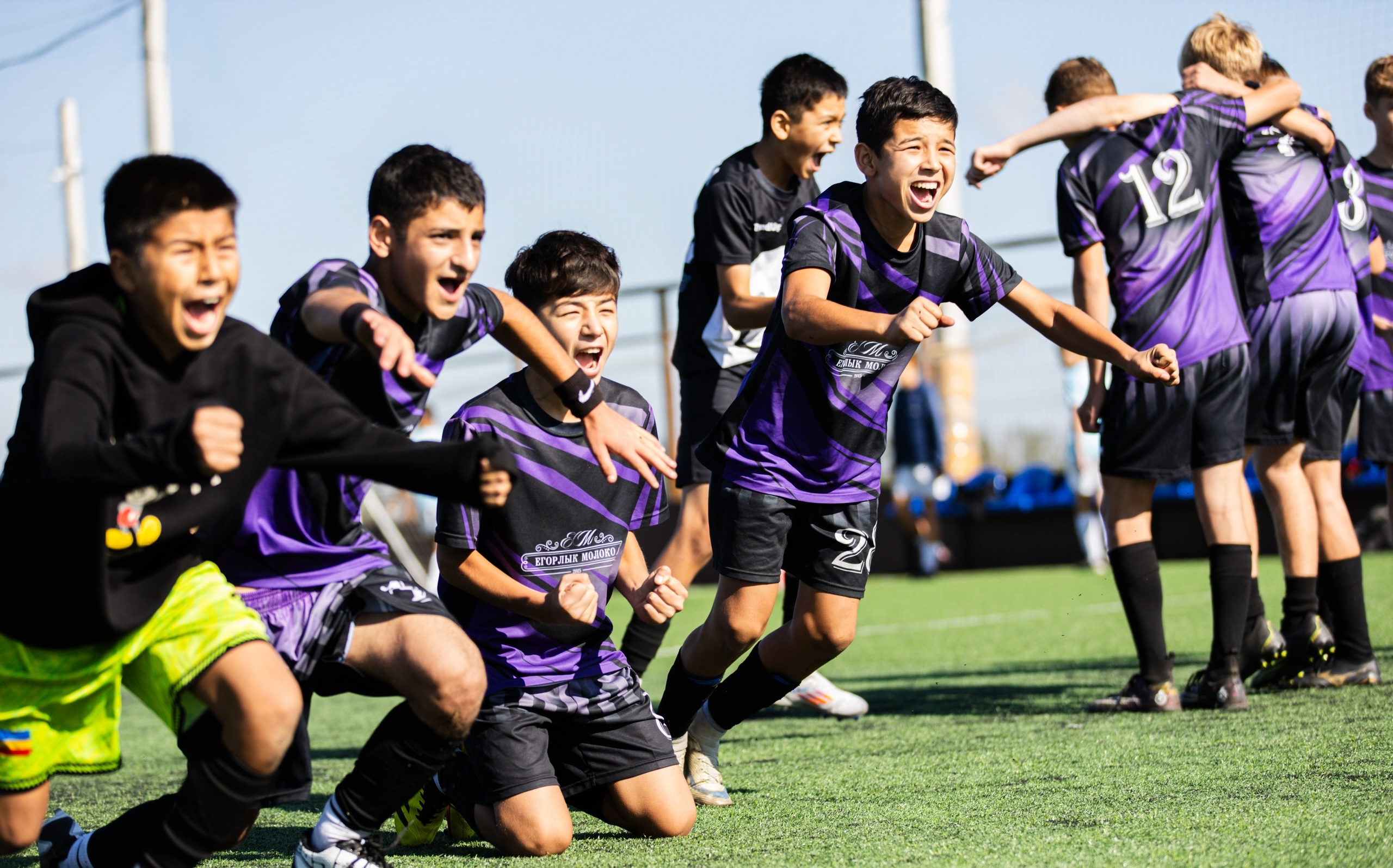 Команда ЛФЛ Kids после матча
